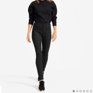 Everlane high rise skinny jean - black, ankle, 27